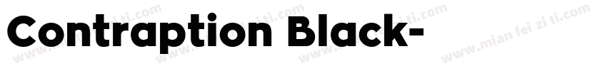 Contraption Black字体转换